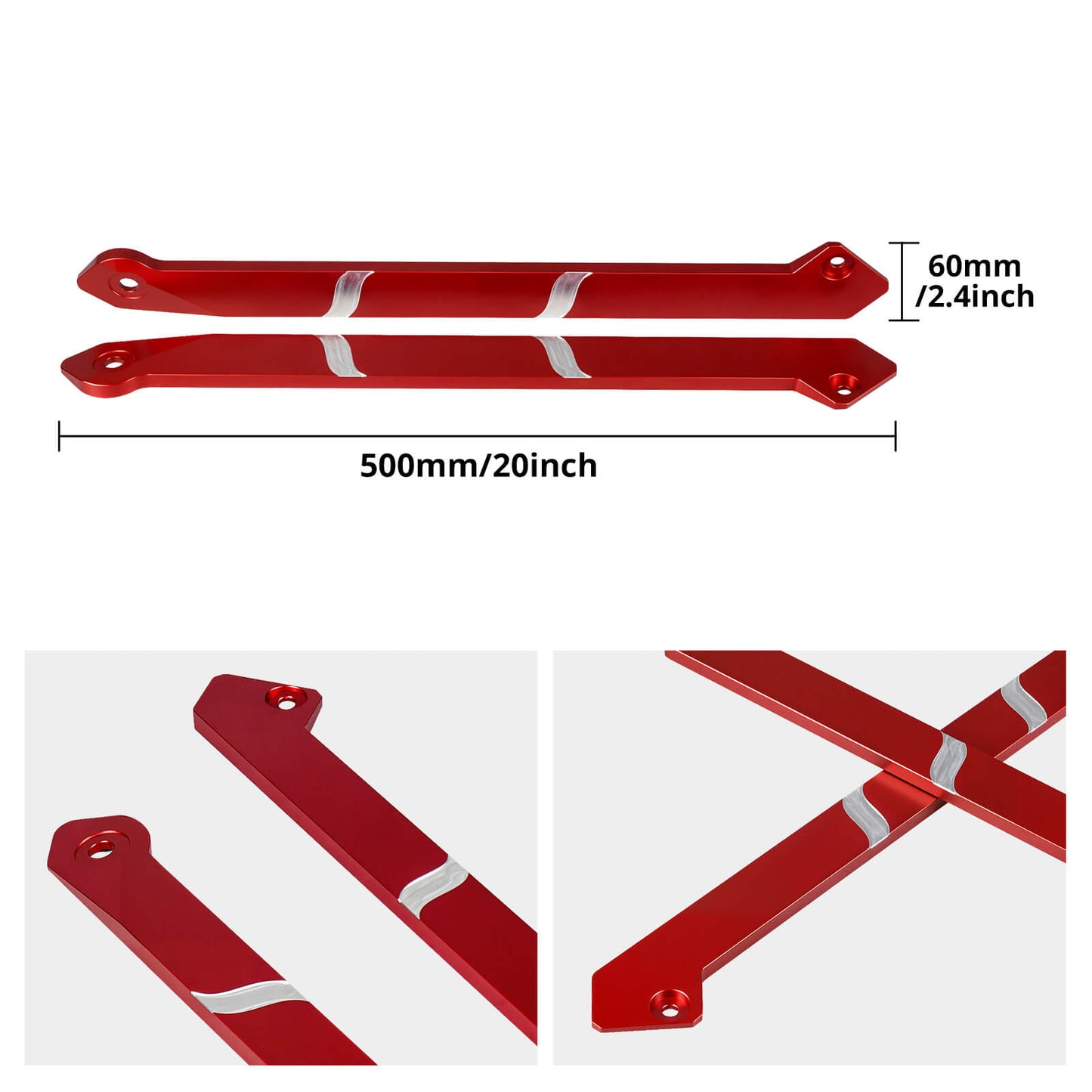 BEVINSEE Aluminum Front Light Bracket For VW MK7/7.5 GTD/GTI/R