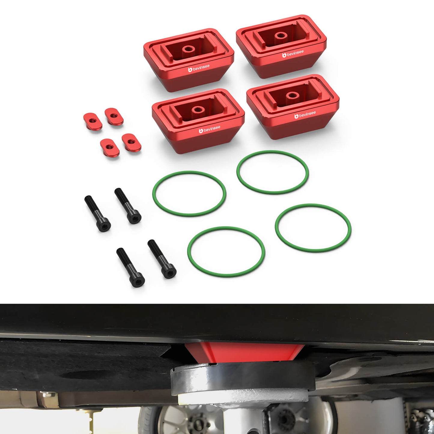 Aluminum Jack Pad Set For BMW E90 E92 E8X F30 F31 F32 F33 F20 F80 M3 M4 Supra A90