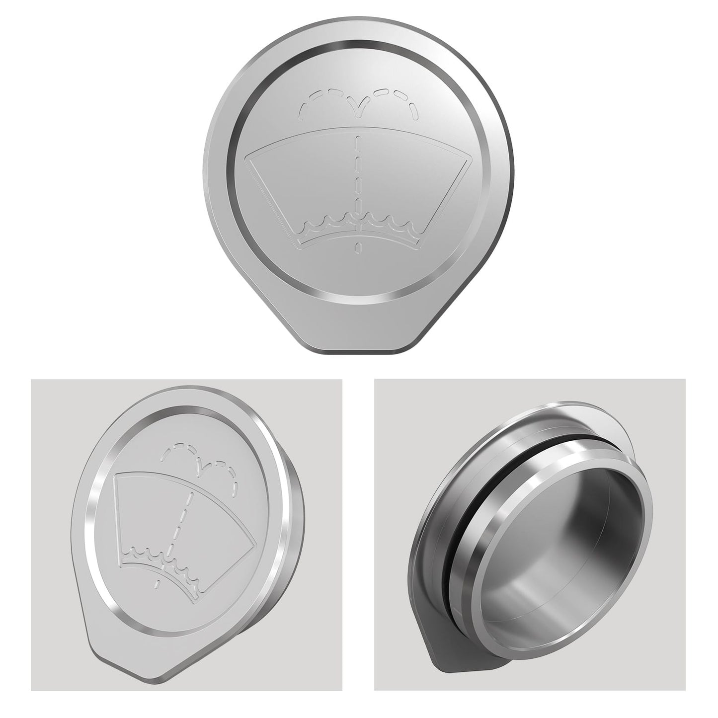 Aluminum Washer Fluid Reservoir Cap For BMW E46 320i 323i 325i 330i 1999-2006