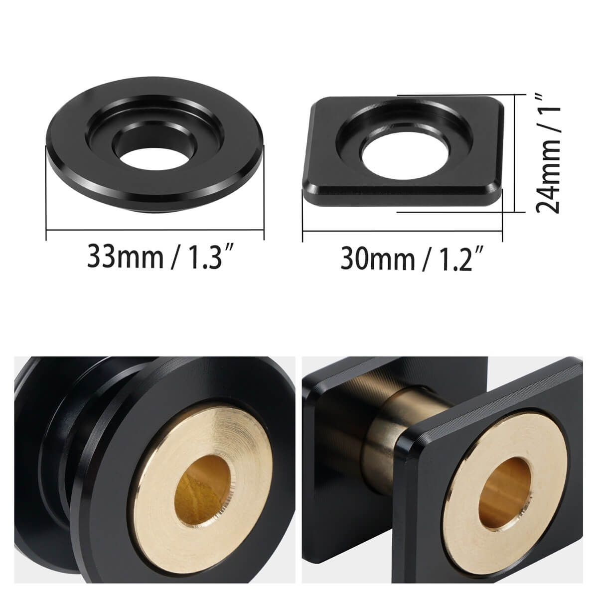 Billet Solid Shifter Bushing Kit For VW 1K0711761B & 1J0711761C MQ350 6 Speed Manual Gearbox