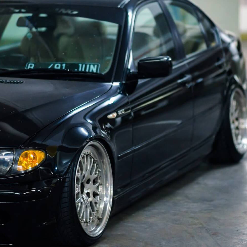 Pair Left+Right Carbon Fiber Door Mirror Cover Cap For BMW E46 1998-2005