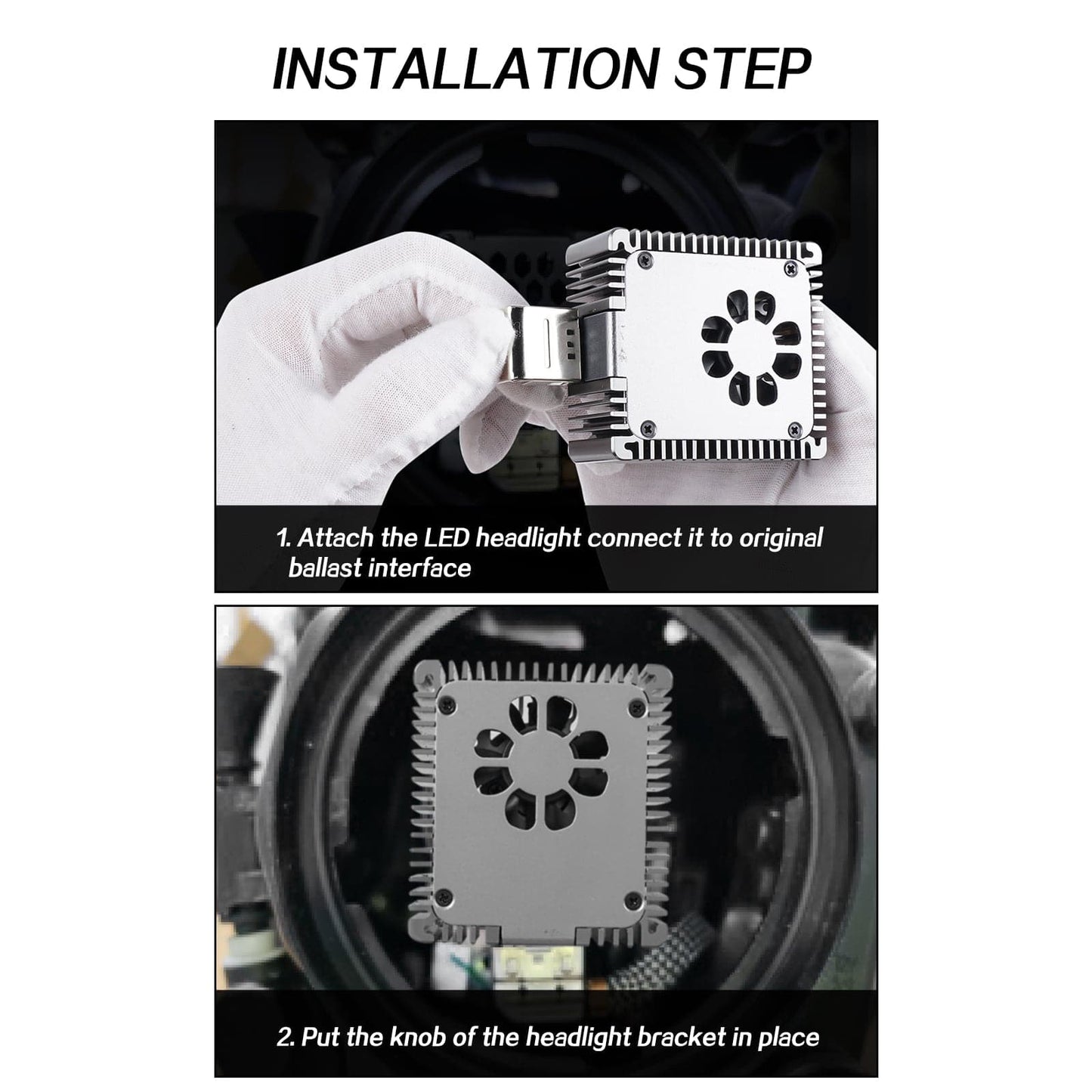 BEVINSEE D5S LED Xenon HID Headlight Bulbs 7000LM/pair 6000K White