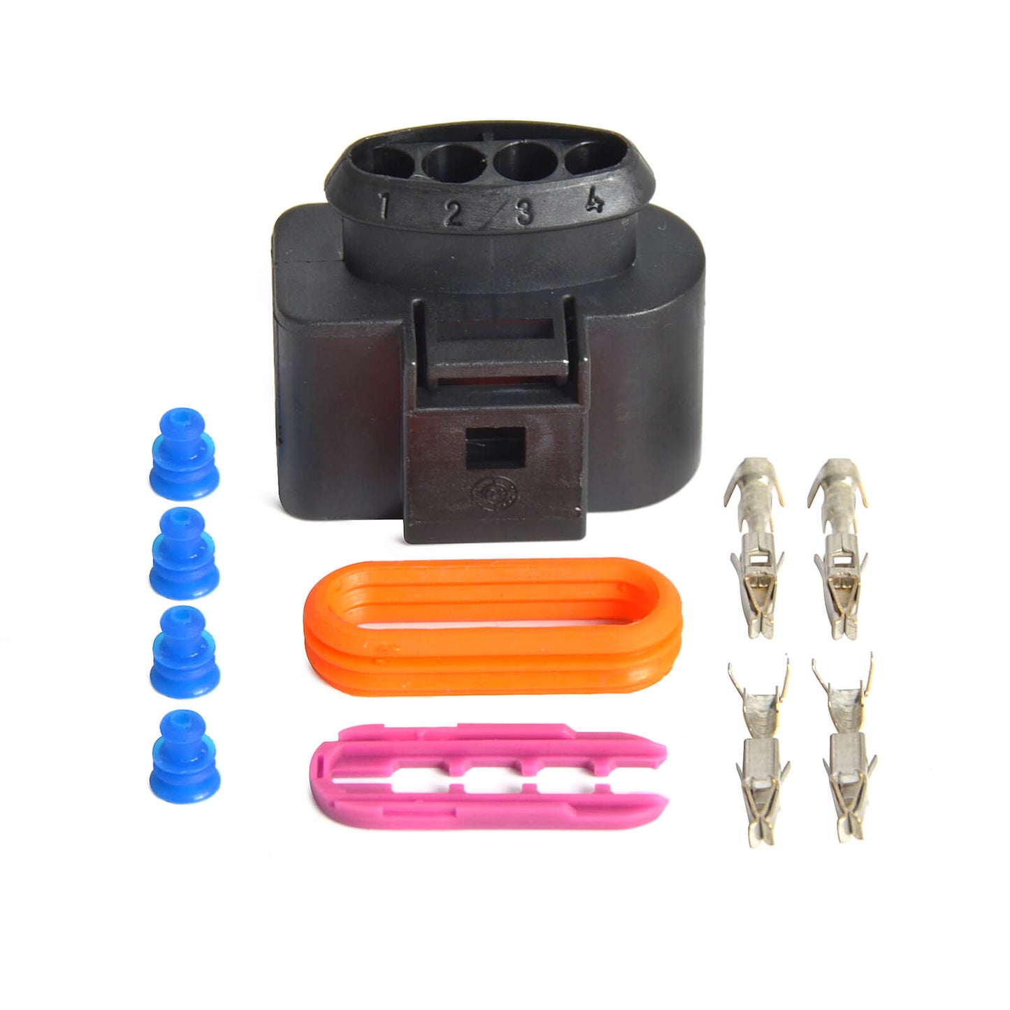 4 Set Ignition Coil Wiring Harness Connector Repair Kit For VW For Audi