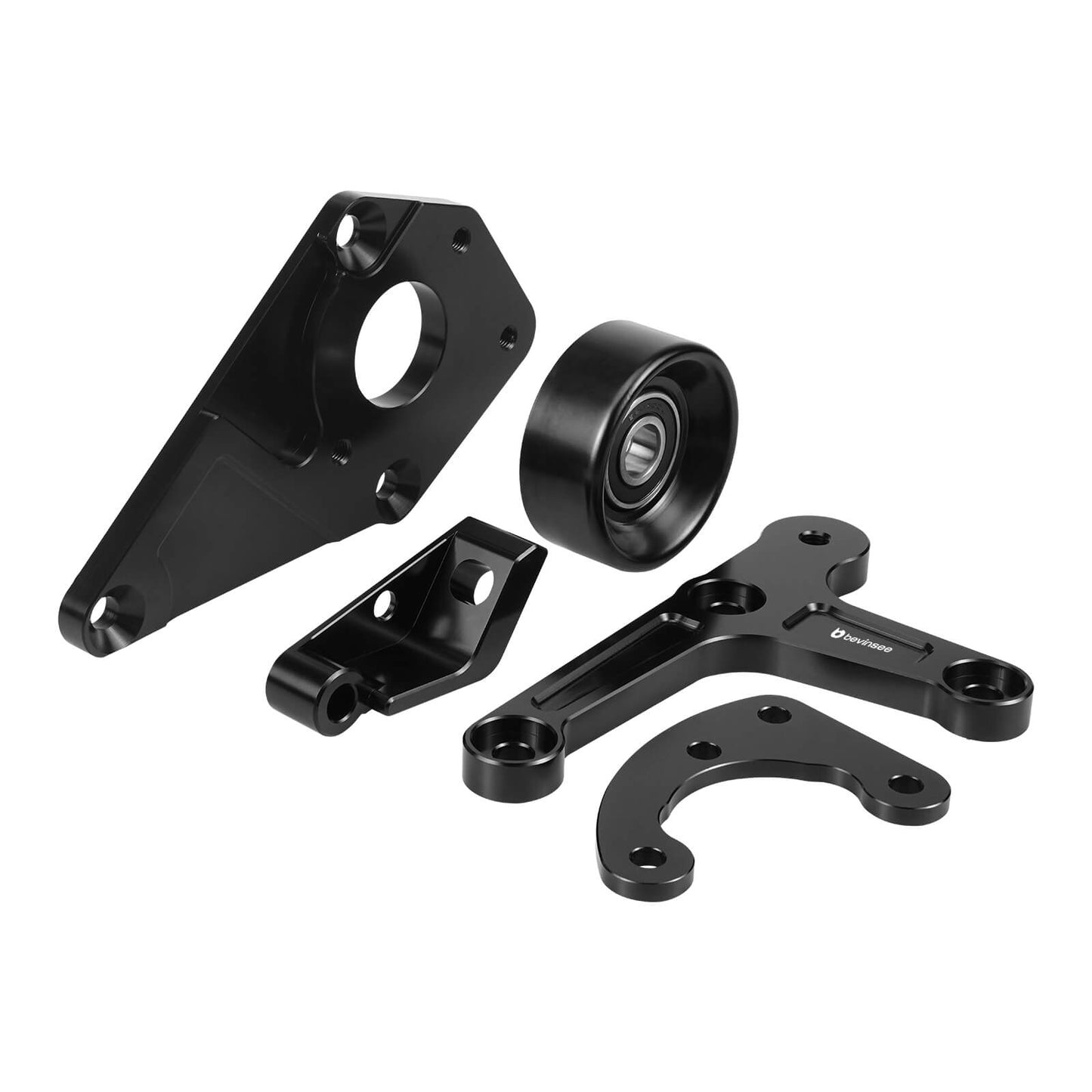 BEVINSEE For LS1 Low Mount Alternator and Power Steering Relocation Bracket Kit For Camaro