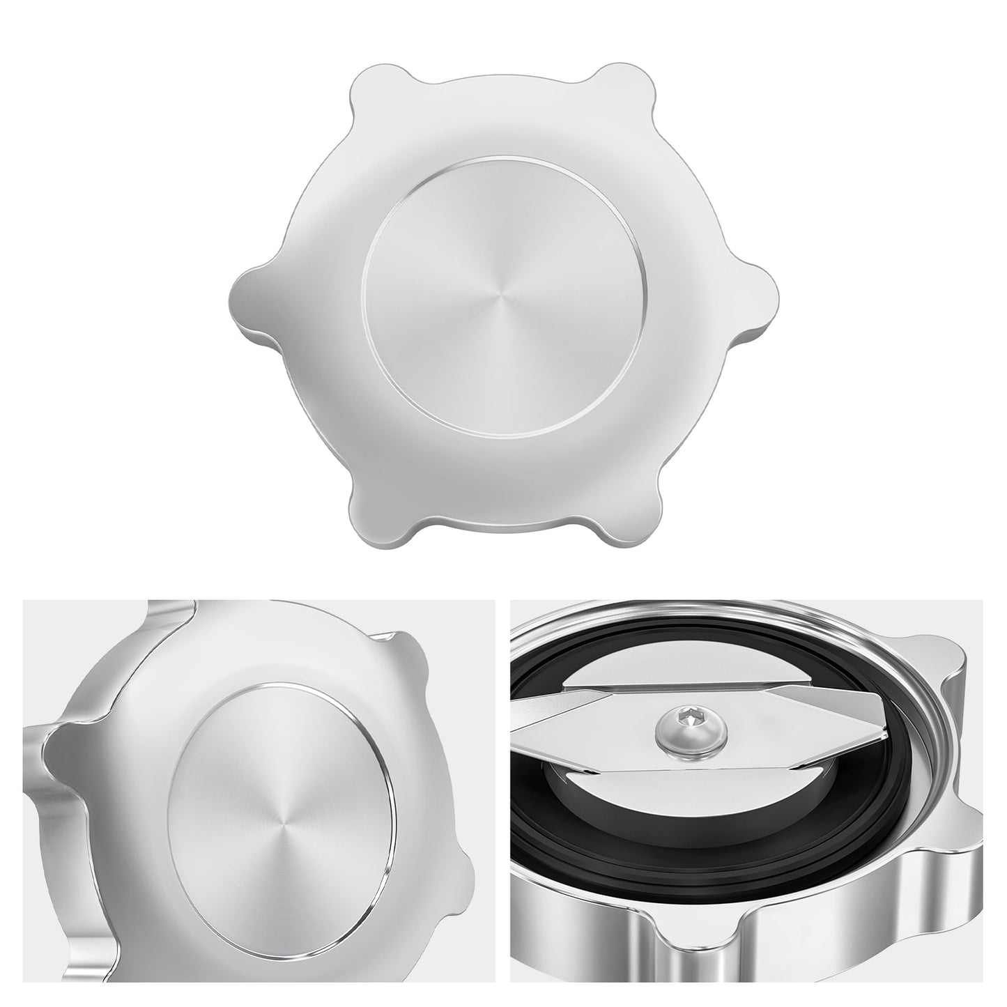 Aluminum M Style Engine Oil Filler Neck Sealing Cap For BMW E36 E46 E90 E92 Z4 E85