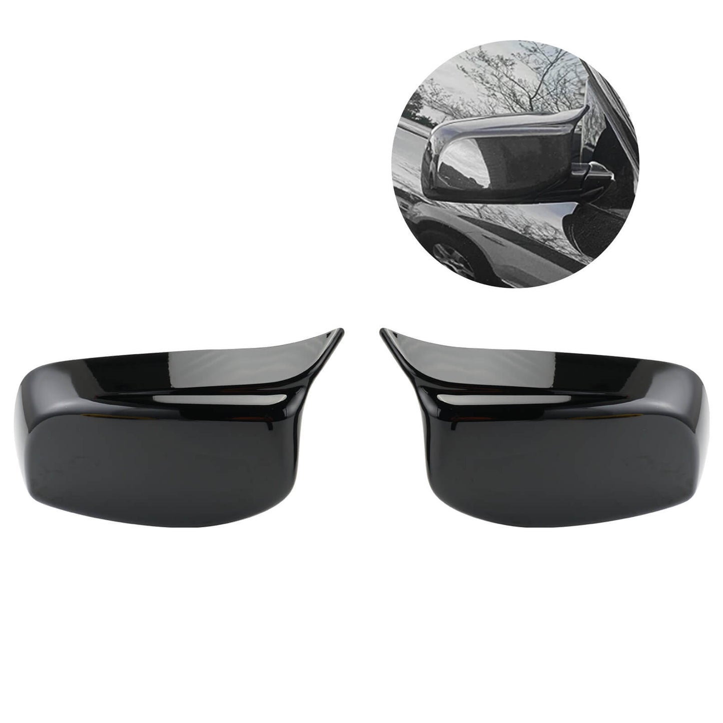 M-Style Side Mirror Cover Cap Replace For BMW 5 Series E60 E61 2004-2007 Pre-LCI