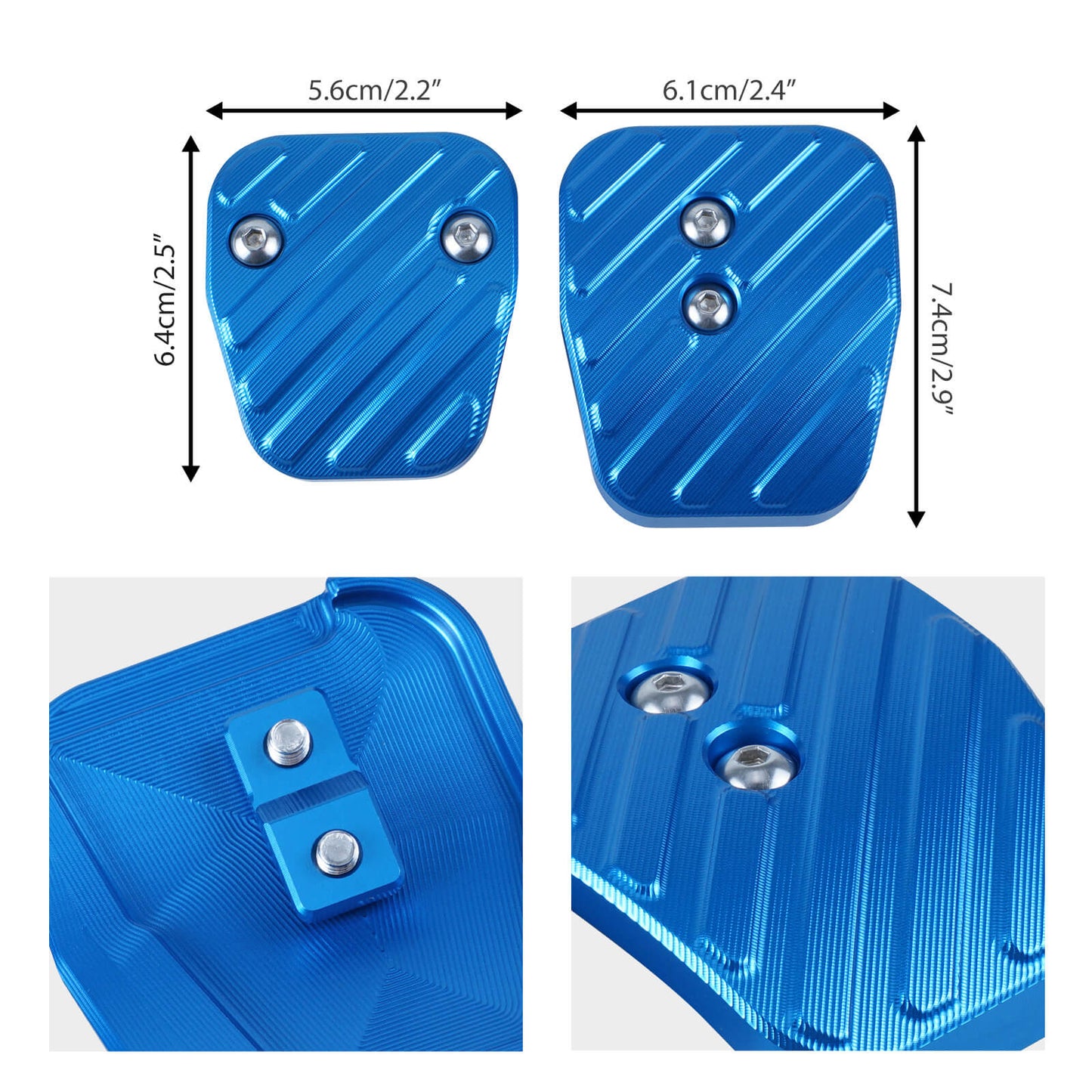 Manual Clutch & Brake Pedal Kit Aluminum For VW Golf MK7 Audi A3 8V