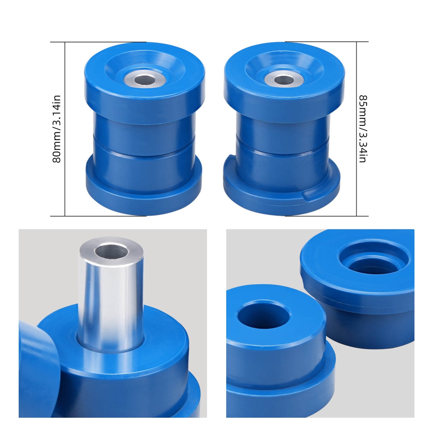 95A Polyurethane Rear Subframe Bushing Kit For BMW E36