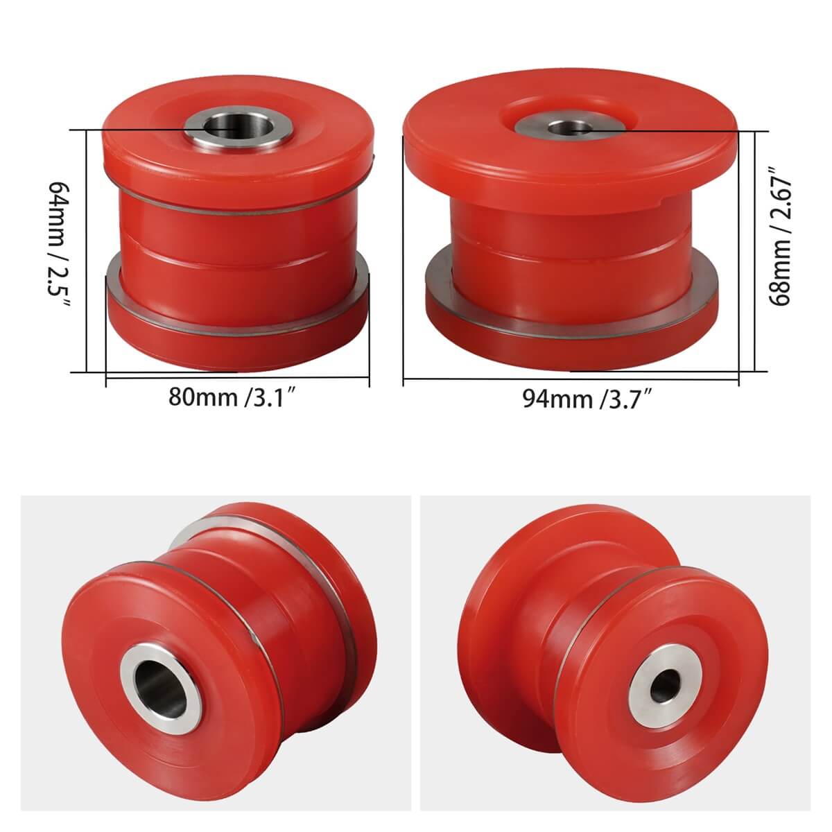 Rear Sub Frame Poly Bushings Kit For BMW E46 X3 E83