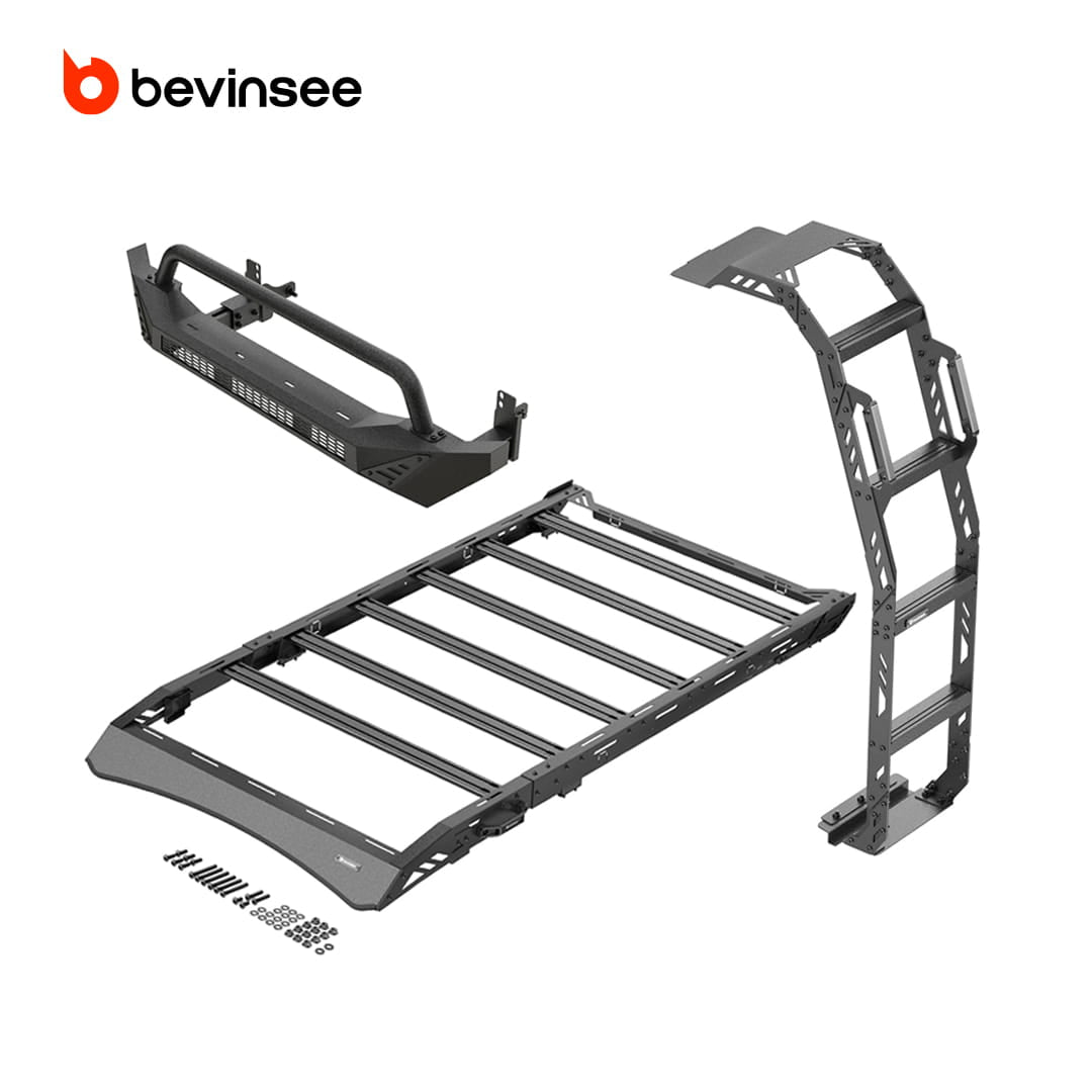 BEVINSEE Roof Rack Non-Drill For 4Runner 2014-2024