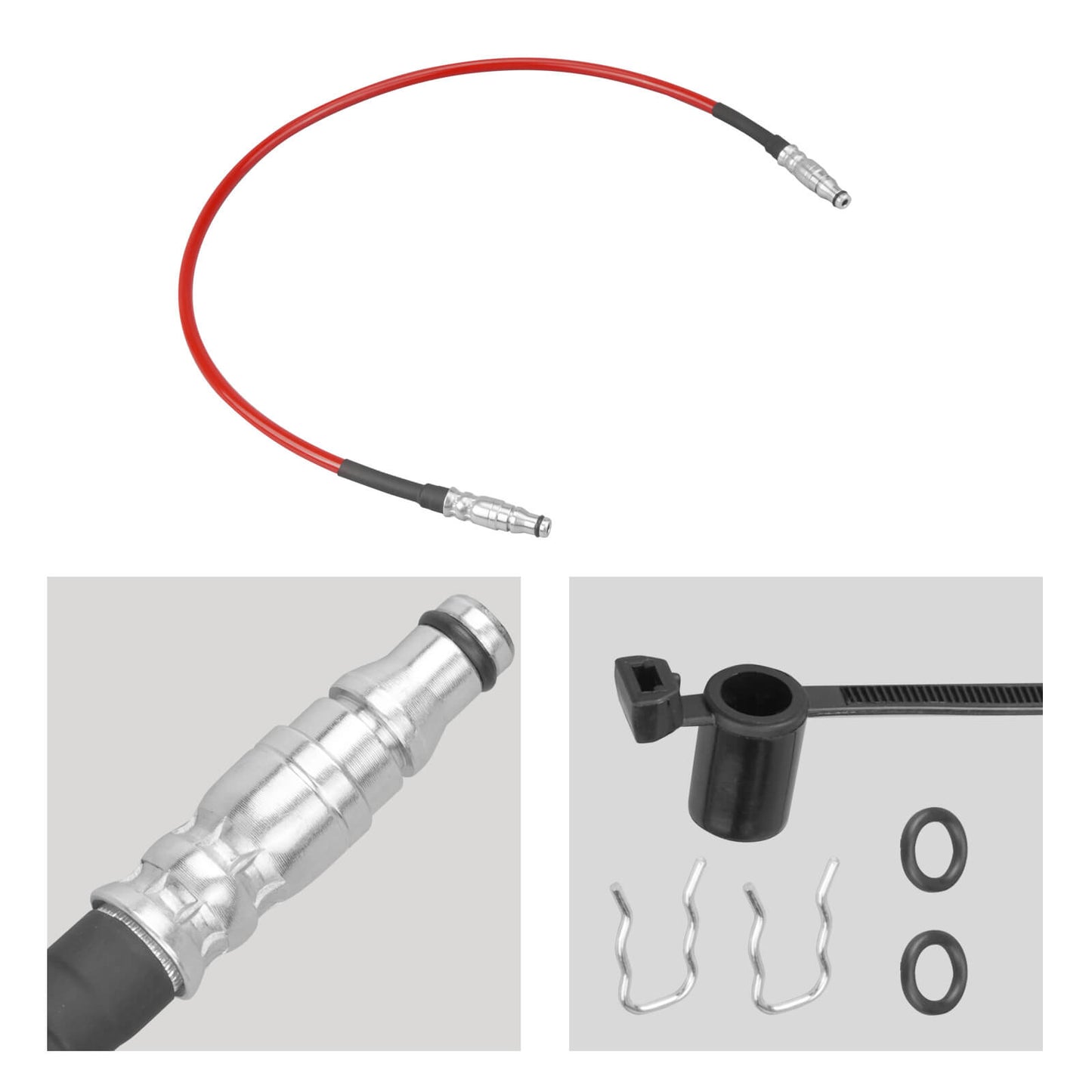 Stainless Steel Clutch Hose for 6-Speed Manual Transmission LHD For VW Golf