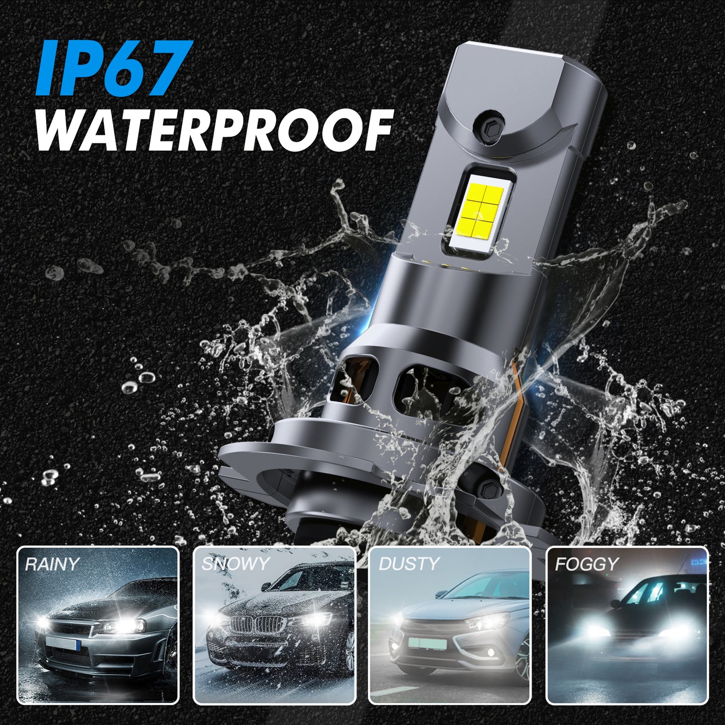 Z26 H7 Headlight Bulbs Plug & Play 6000K White Light Canbus Faultless Bulbs