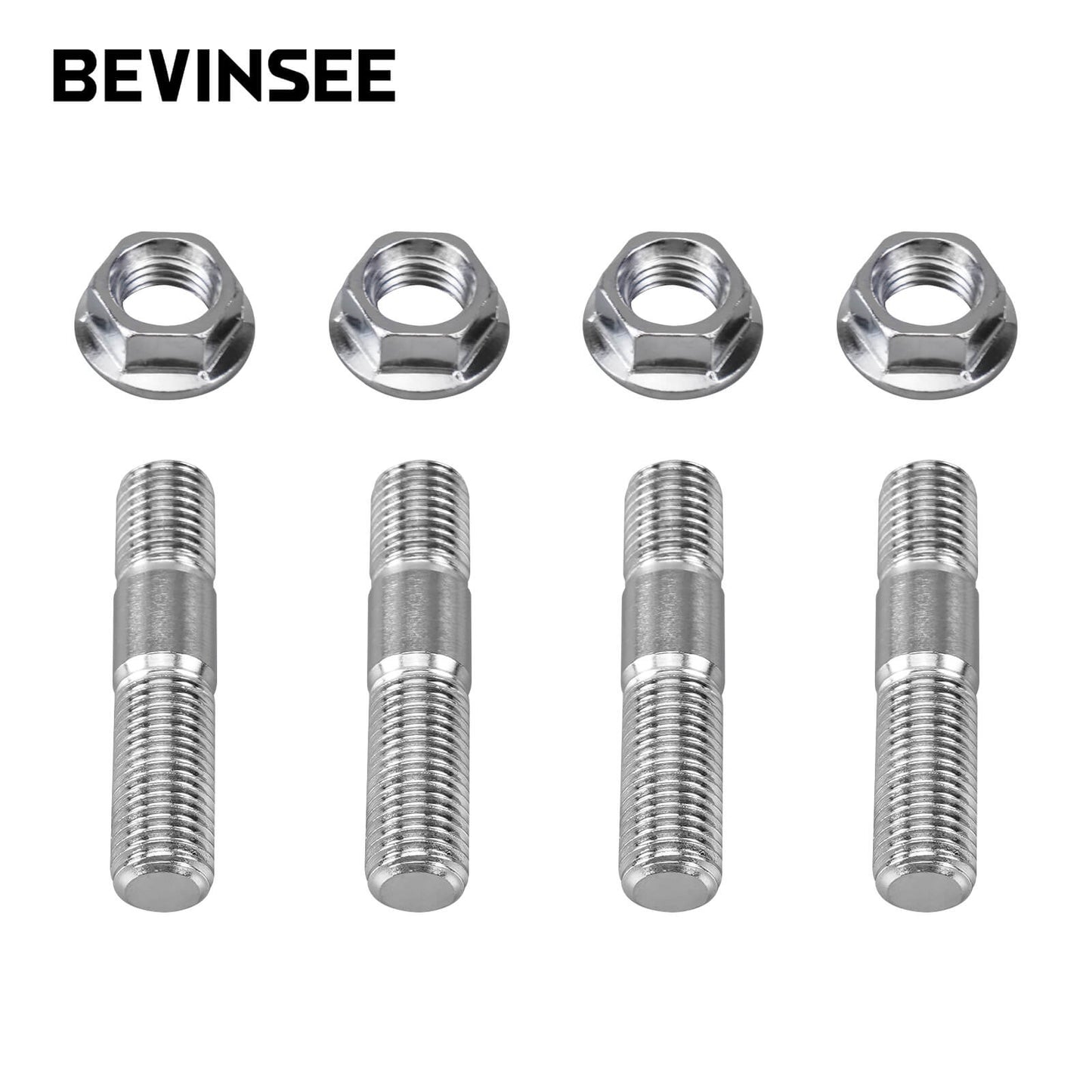 12PCS Stud Serrated Nut M10x1.25 Manifold Flange For Toyota For Nissan For Honda