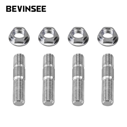 12PCS Stud Serrated Nut M10x1.25 Manifold Flange For Toyota For Nissan For Honda