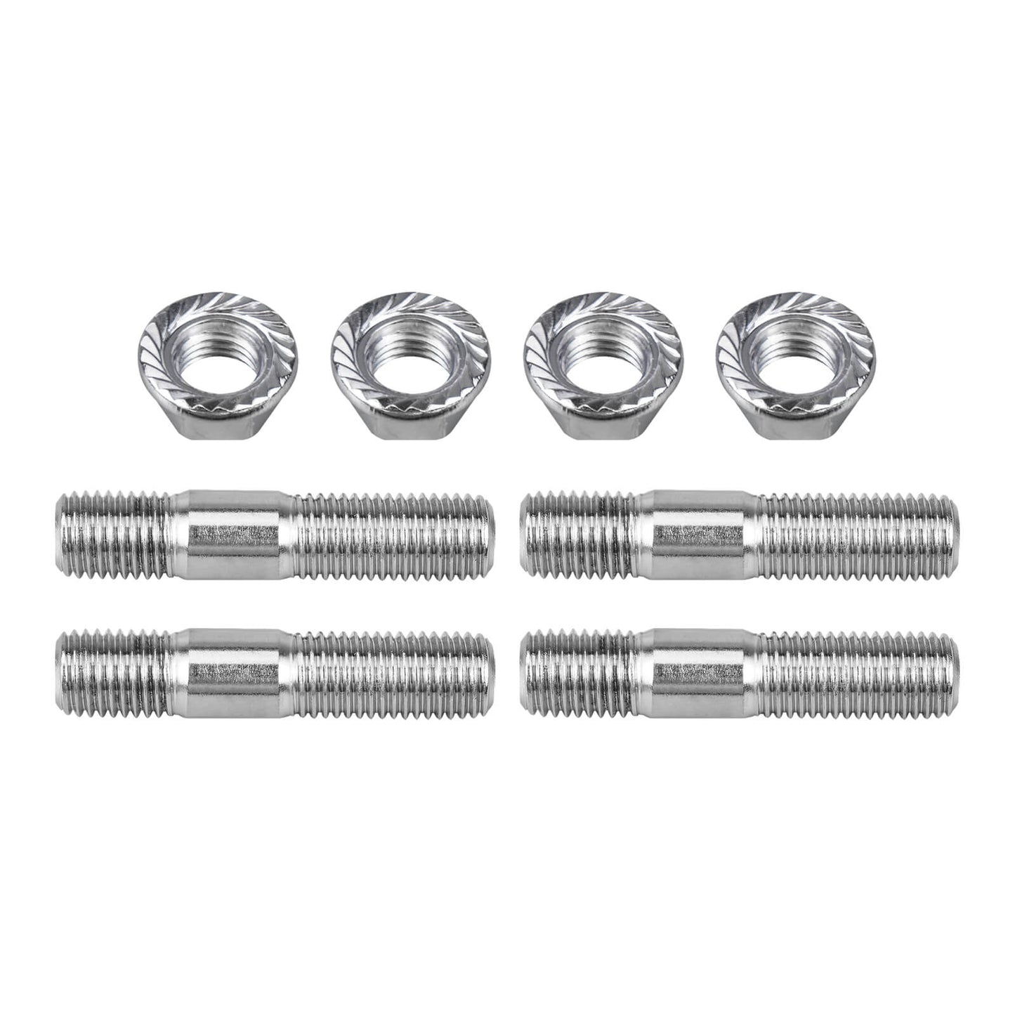 12PCS Stud Serrated Nut M10x1.25 Manifold Flange For Toyota For Nissan For Honda