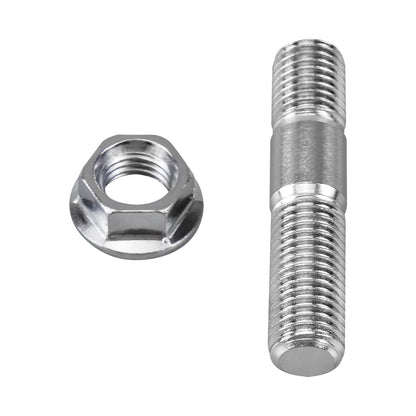 12PCS Stud Serrated Nut M10x1.25 Manifold Flange For Toyota For Nissan For Honda