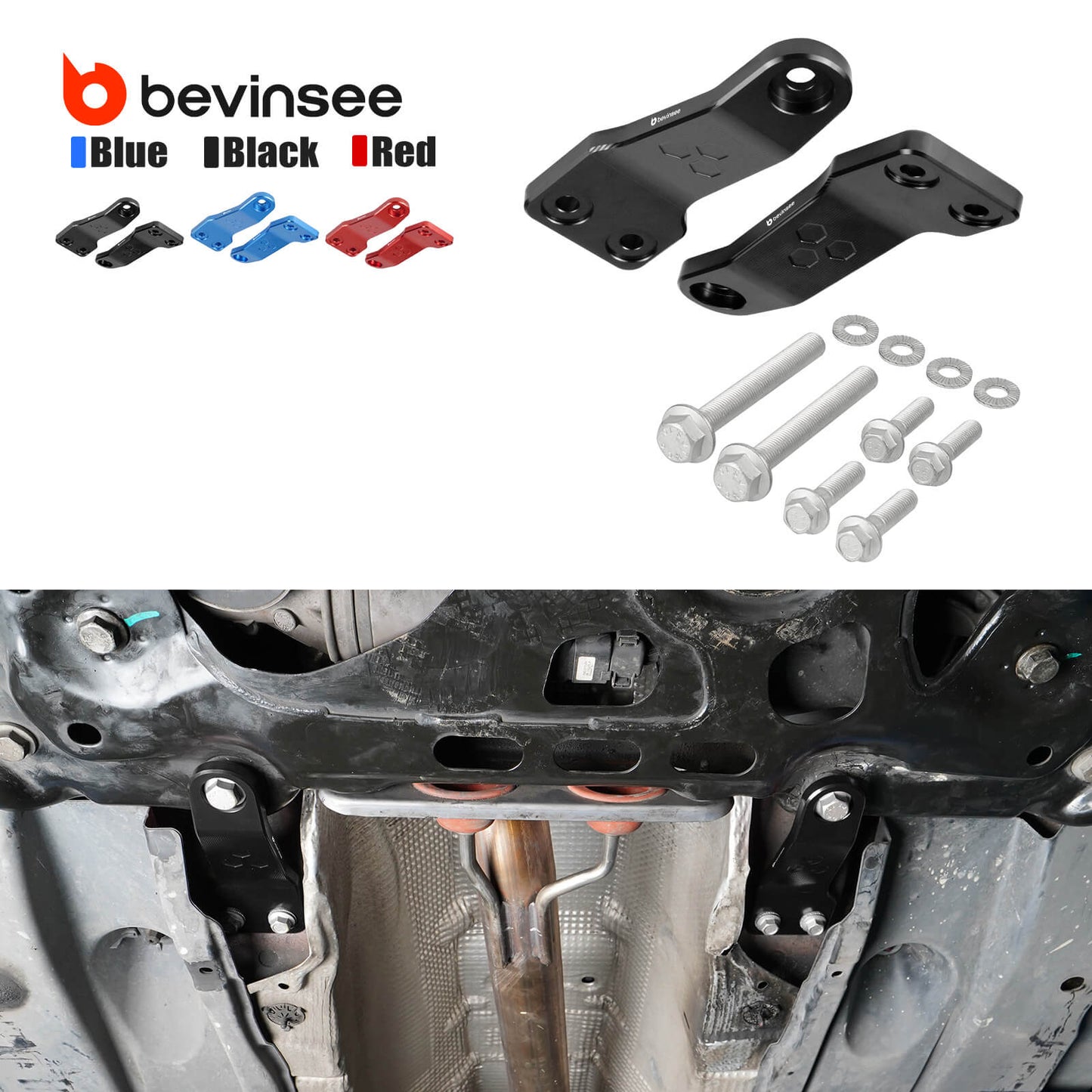 12mm Aluminum Front Subframe Support Bracket For VW Golf MK7 Audi A3 8V