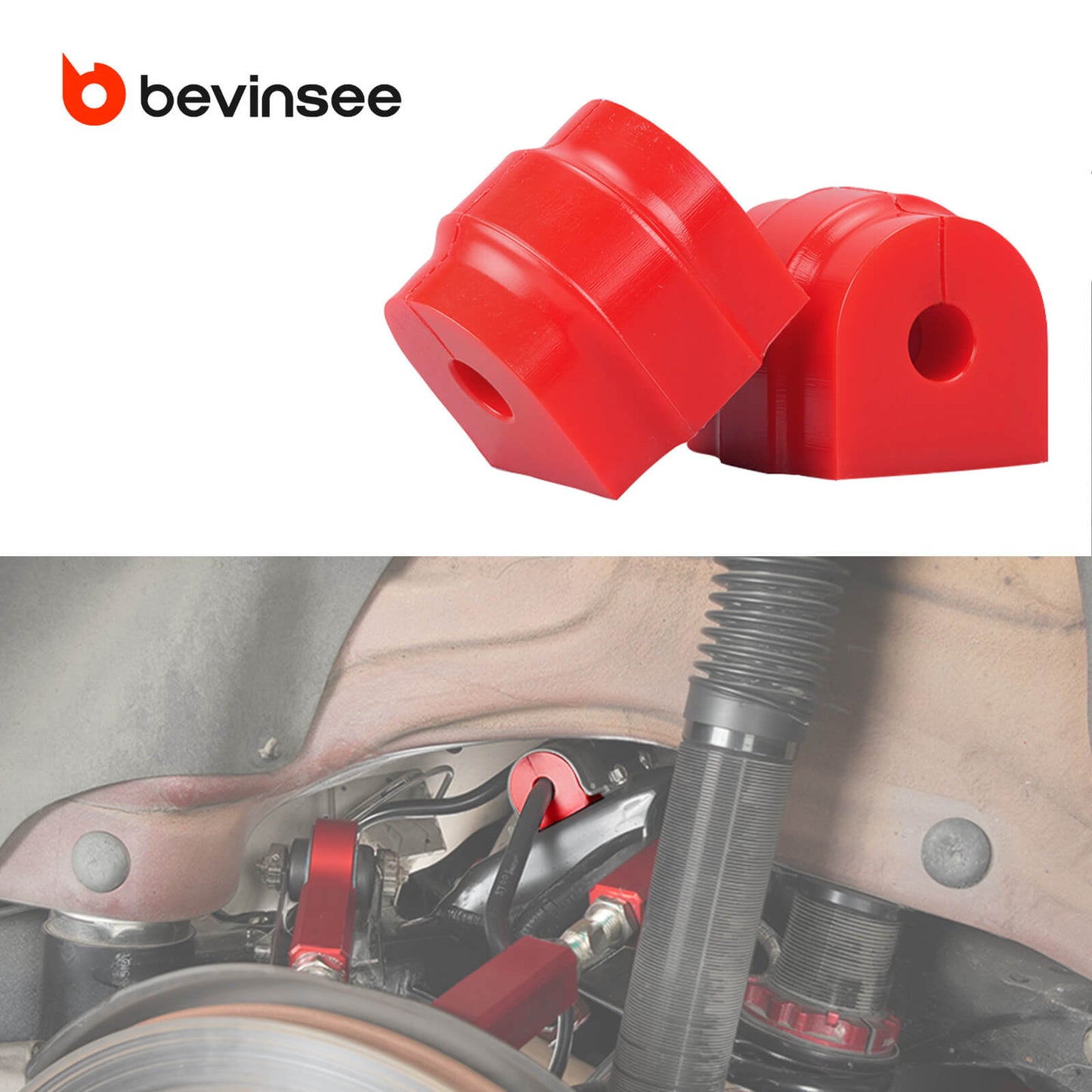 13mm Rear Anti Roll Sway Bar Poly Bushings For BMW E81 E82 E88 E90 E92