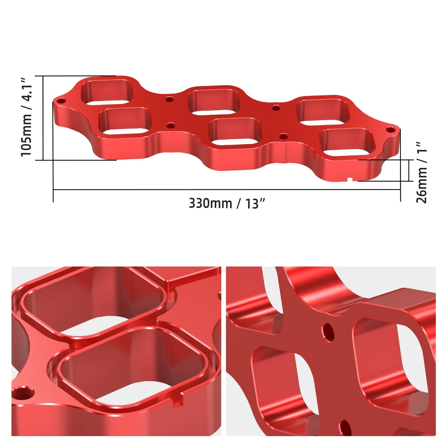 BEVINSEE 1GR-FE Intake Manifold Adapter For 4Runner FJ Cruiser Tundra