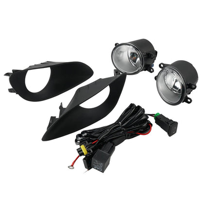 2X Front Clear Fog Lamp With Wring Switch For Toyota Yaris Sedan 07-11
