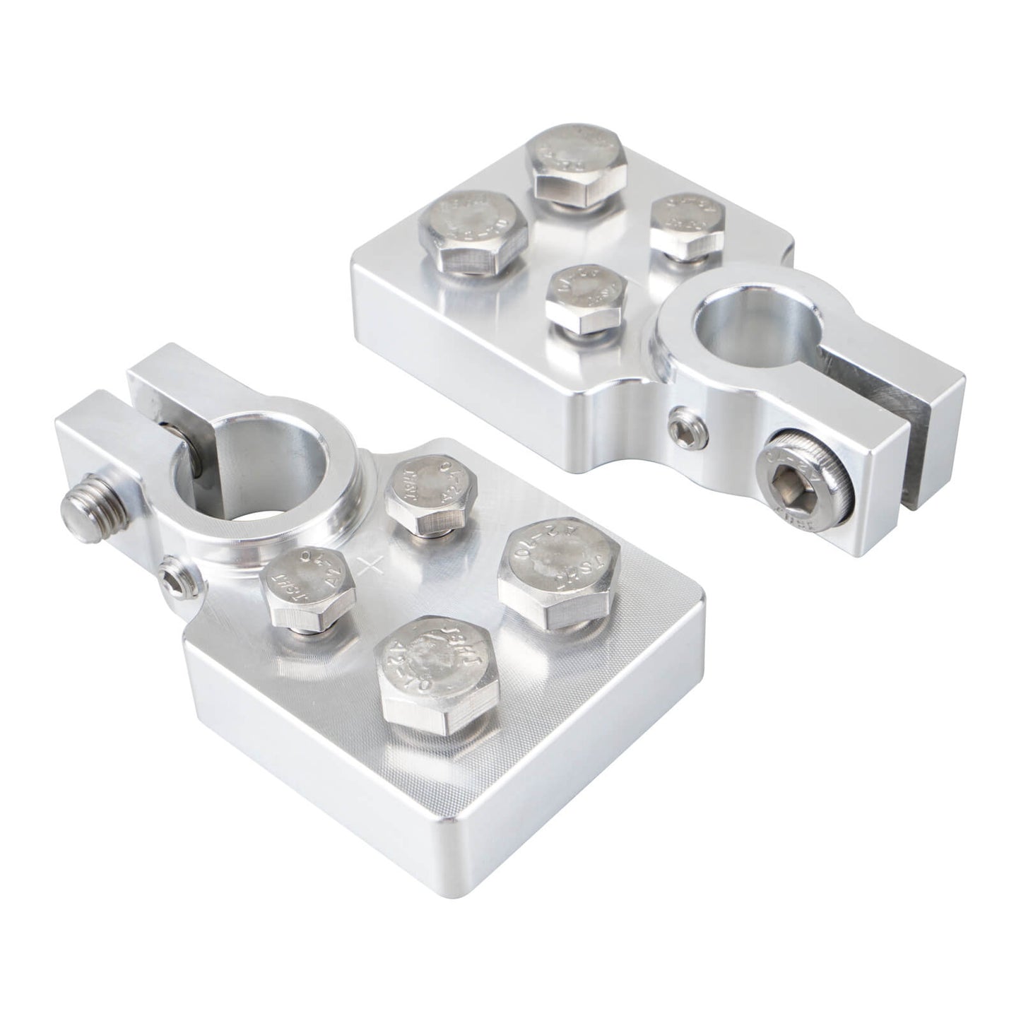 Car Audio 4 Spot Flat Multi Connection Battery Terminals For SAE Top Post