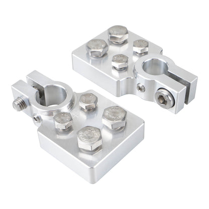 Car Audio 4 Spot Flat Multi Connection Battery Terminals For SAE Top Post