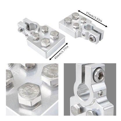 Car Audio 4 Spot Flat Multi Connection Battery Terminals For SAE Top Post
