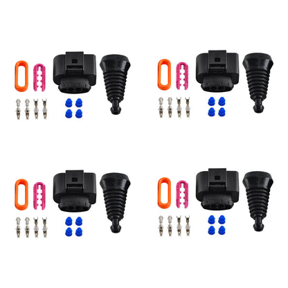 4PCS Ignition Coil Connector Kit For VW For Golf For Jetta For Passat For Polo