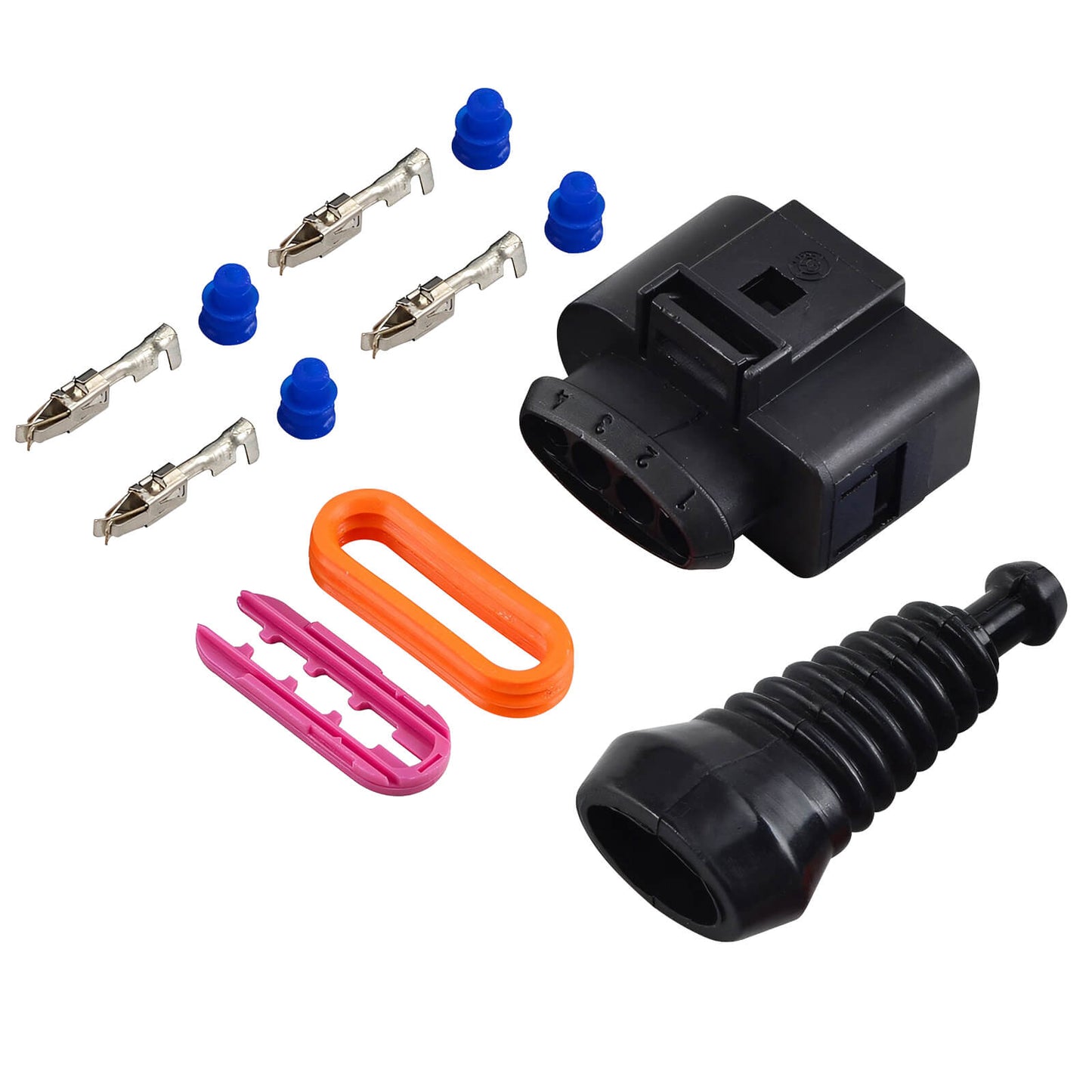 4PCS Ignition Coil Connector Kit For VW For Golf For Jetta For Passat For Polo