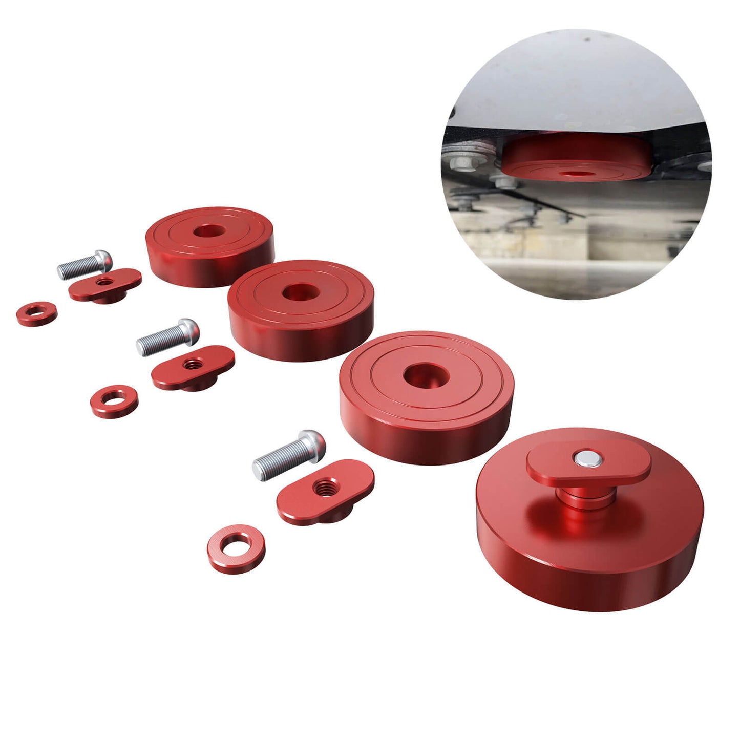 4PCS Jack Jacking Lift Pads Puck For Corvette C5 C6 C7 GS Z06 ZR1 C8