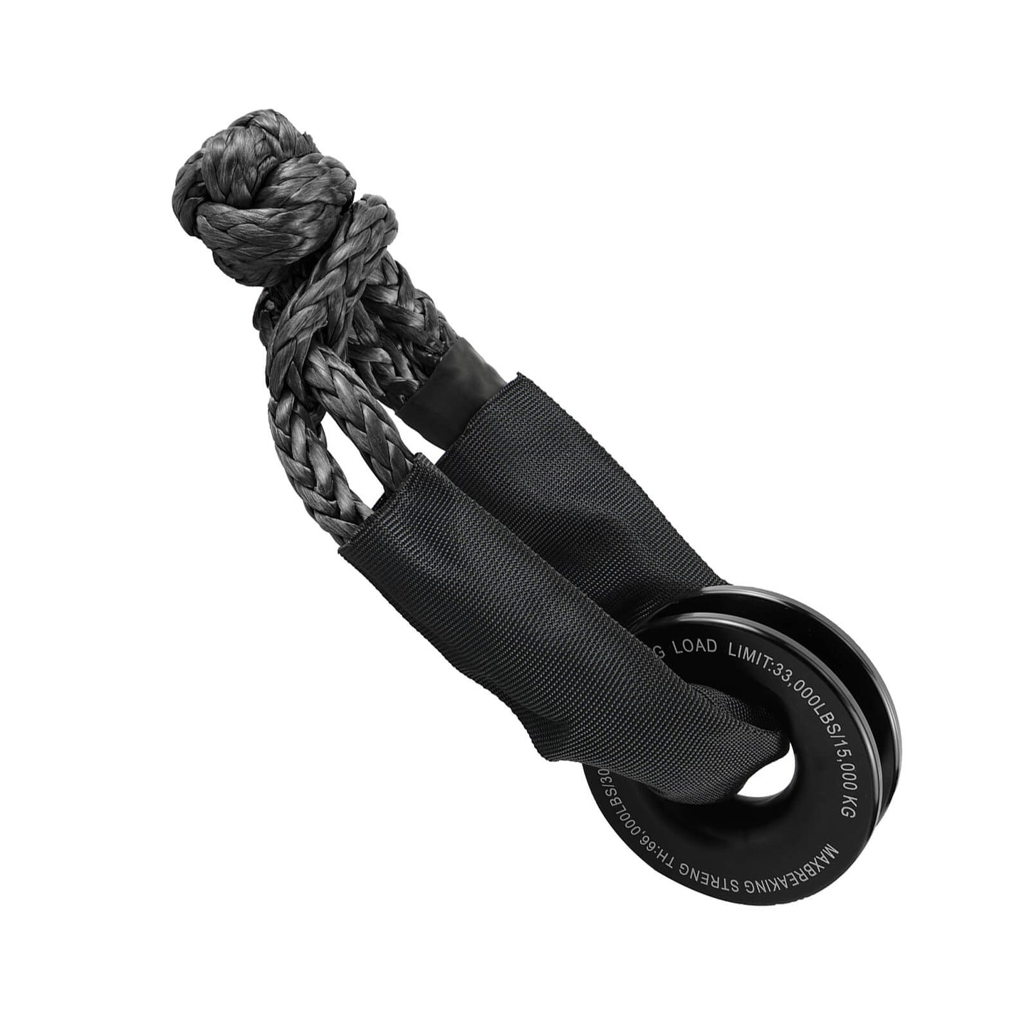 Heavy Duty 66000LB Soft Shackle Recovery Rope With Winch Ring for SUV