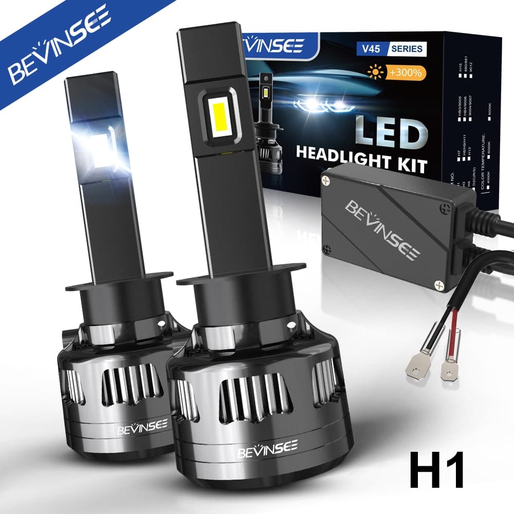 BEVINSEE V45 H1 LED Headlight Bulb 120W 22000 Lumens