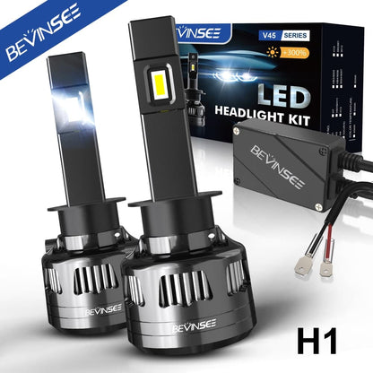 BEVINSEE V45 H1 LED Headlight Bulb 120W 22000 Lumens