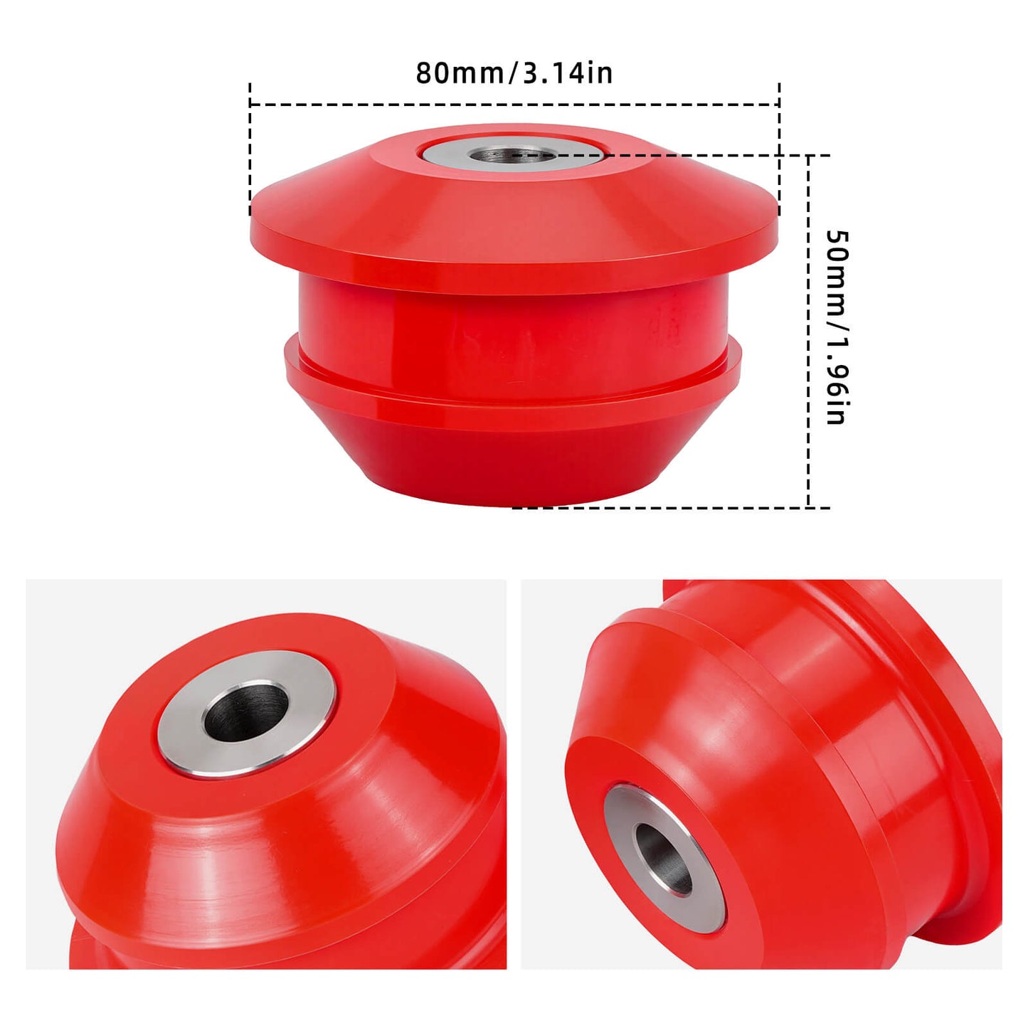 BEVINSEE 85A Polyurethane Front Control Arm Rear Bushings For VW Golf Mk7 AUDI A3 8V