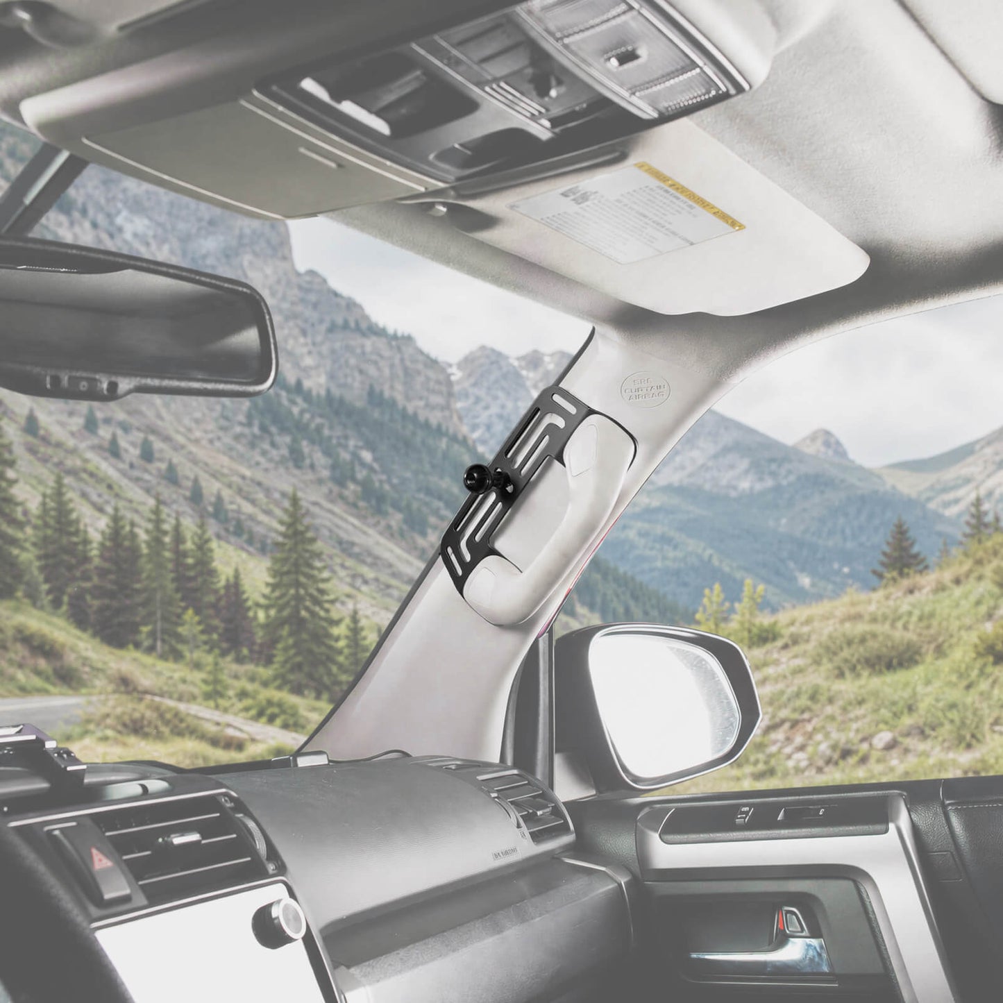 A-pillar Grab Handle Mount For Phones Radios Switch Overlanding For 4Runner 2010-2024