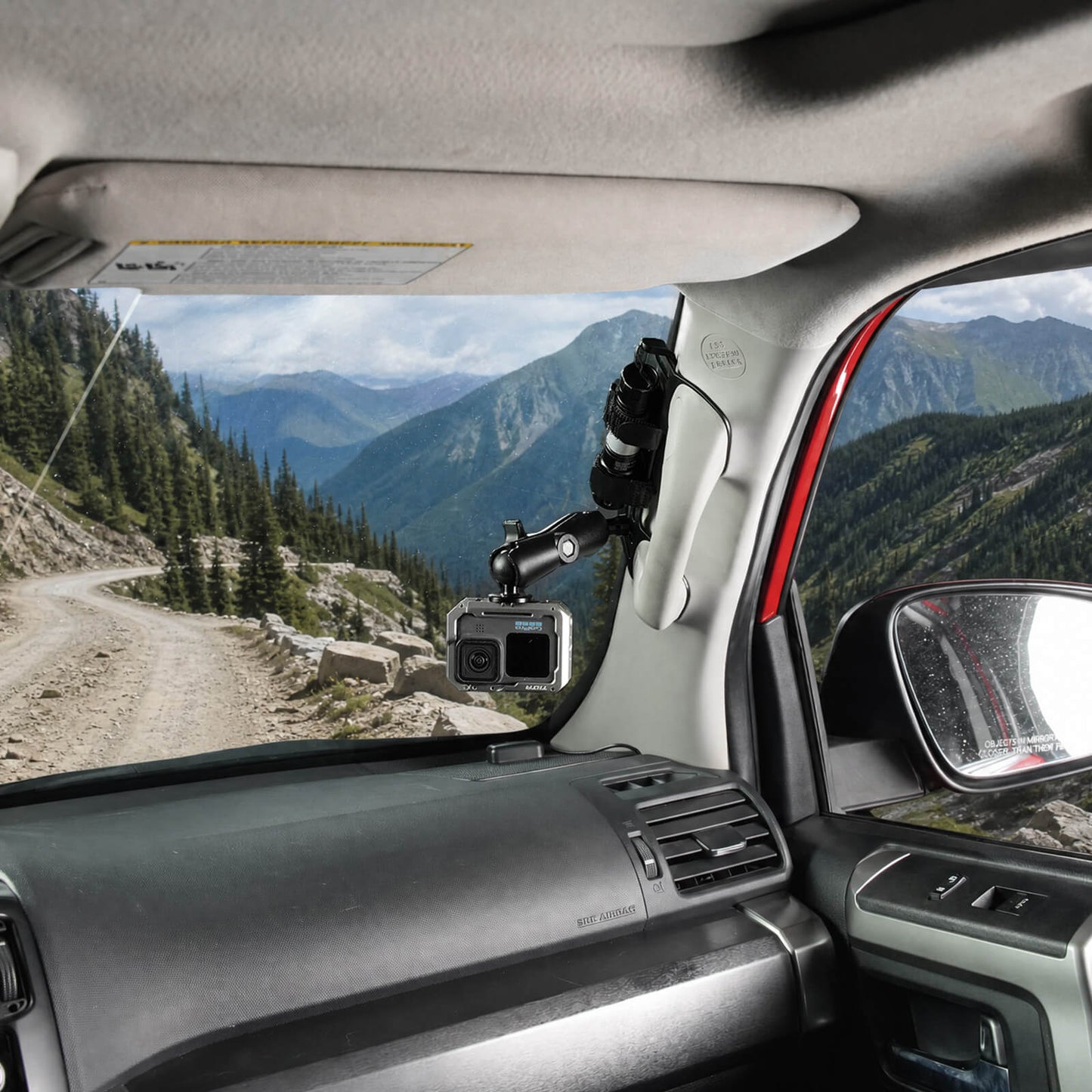 A-pillar Grab Handle Mount For Phones Radios Switch Overlanding For 4Runner 2010-2024