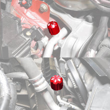 Aluminum A/C Service Valve Cap Cover For Golf MK7 For Audi A3 8V