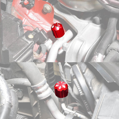 Aluminum A/C Service Valve Cap Cover For Golf MK7 For Audi A3 8V