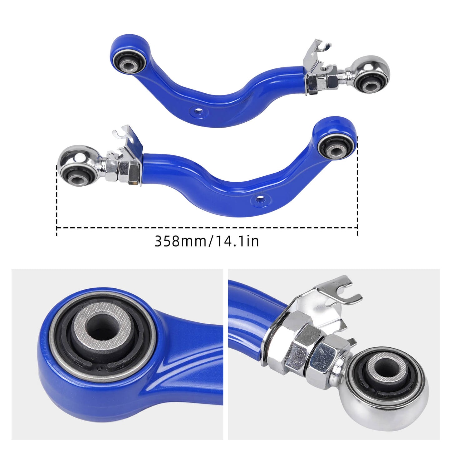 BEVINSEE Adjustable Rear Camber Arm For VW Golf Mk6 MK7 Audi A3
