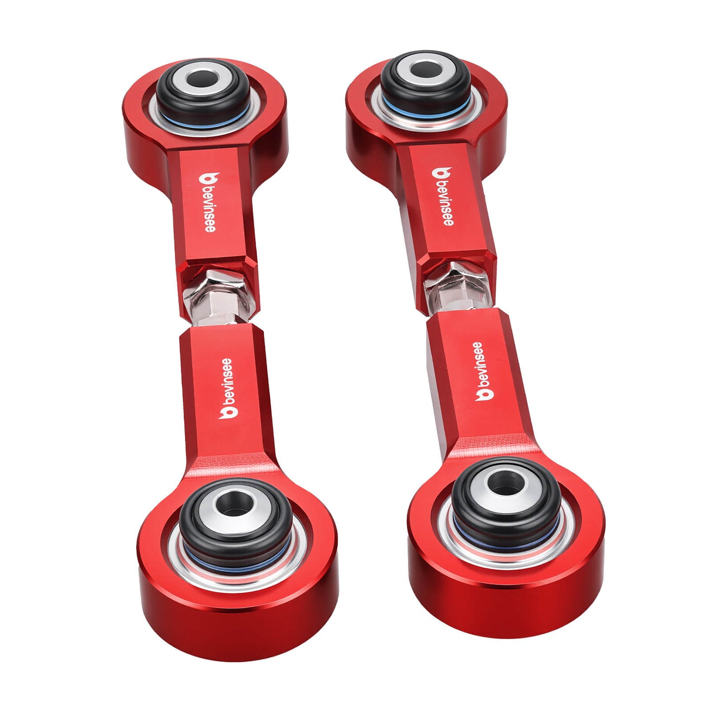 BEVINSEE Adjustable Rear Guide Rod Arms With Monoball For BMW E90 E92 E88 E82 E84