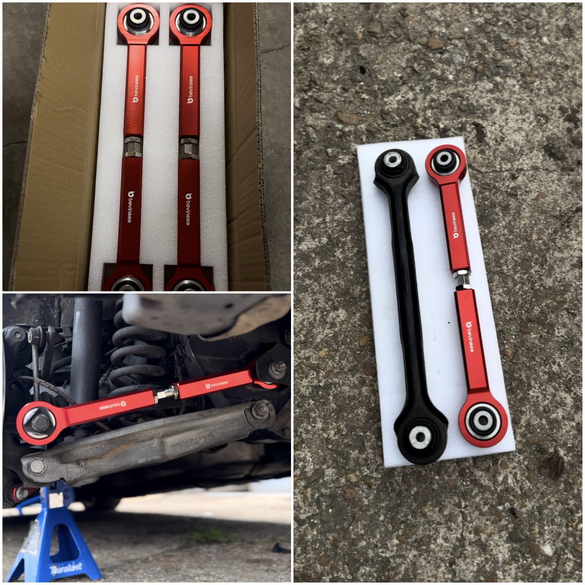 Adjustable Rear Toe Control Arms With Monoball For BMW E81 E82 E88 E90 E92