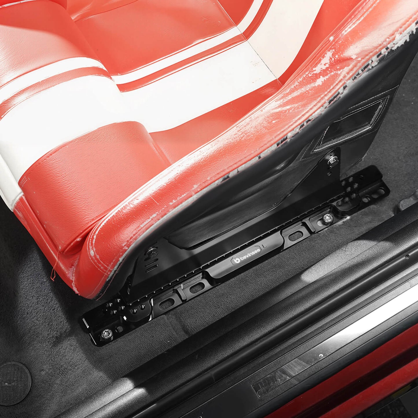 Aluminum Adjustable Seat Floor Mount Adapters For BMW E90 E92 E91 E82