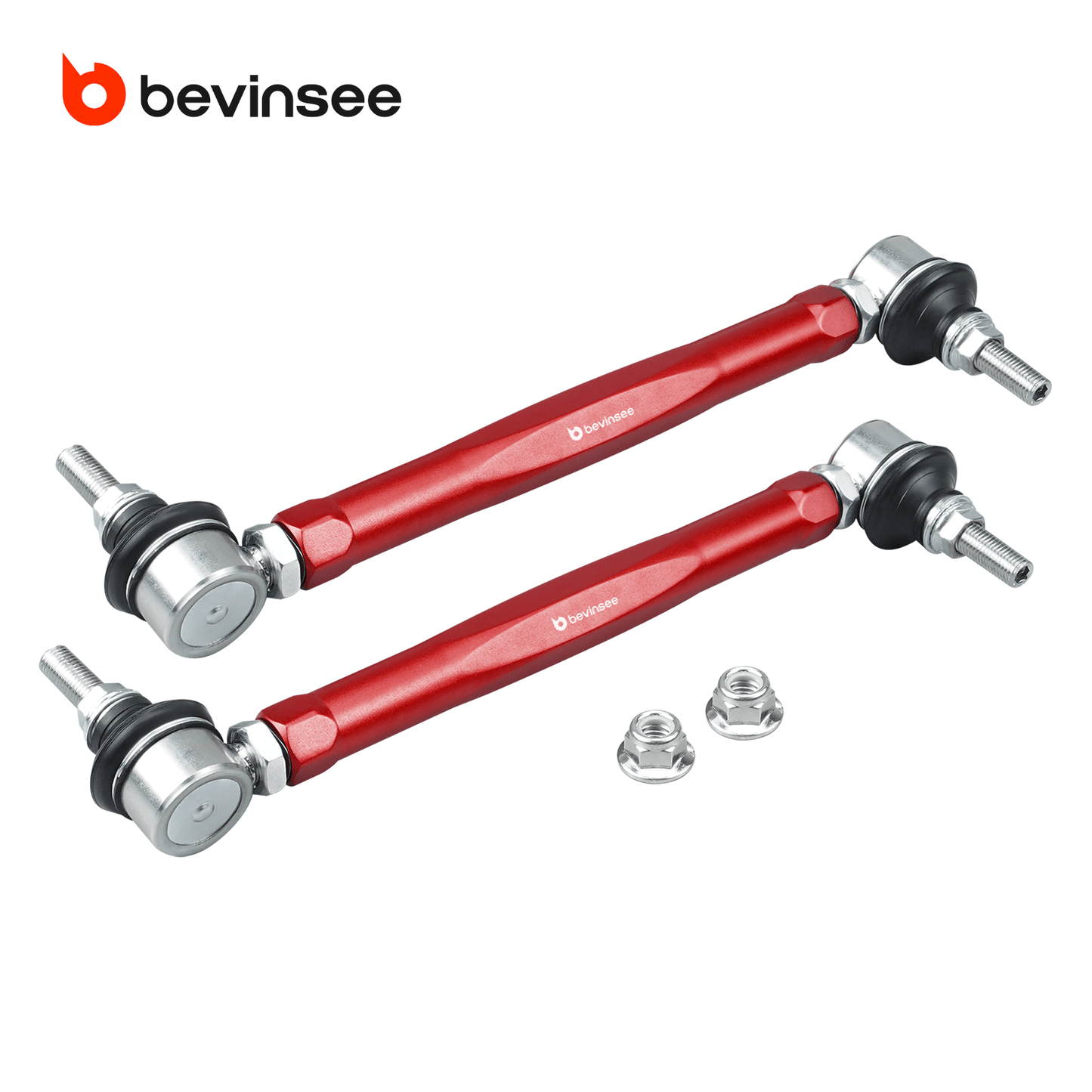 BEVINSEE Adjustable Sway Bar End Link Set For BMW E46 E85 323 325 328 330 Z4