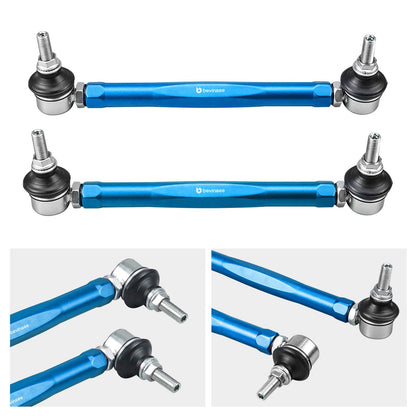 BEVINSEE Adjustable Sway Bar End Link Set For BMW E46 E85 323 325 328 330 Z4
