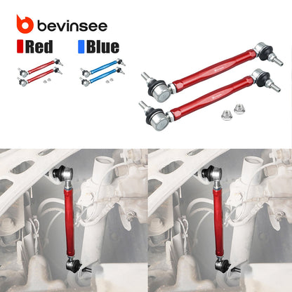 BEVINSEE Adjustable Sway Bar End Link Set For BMW E46 E85 323 325 328 330 Z4