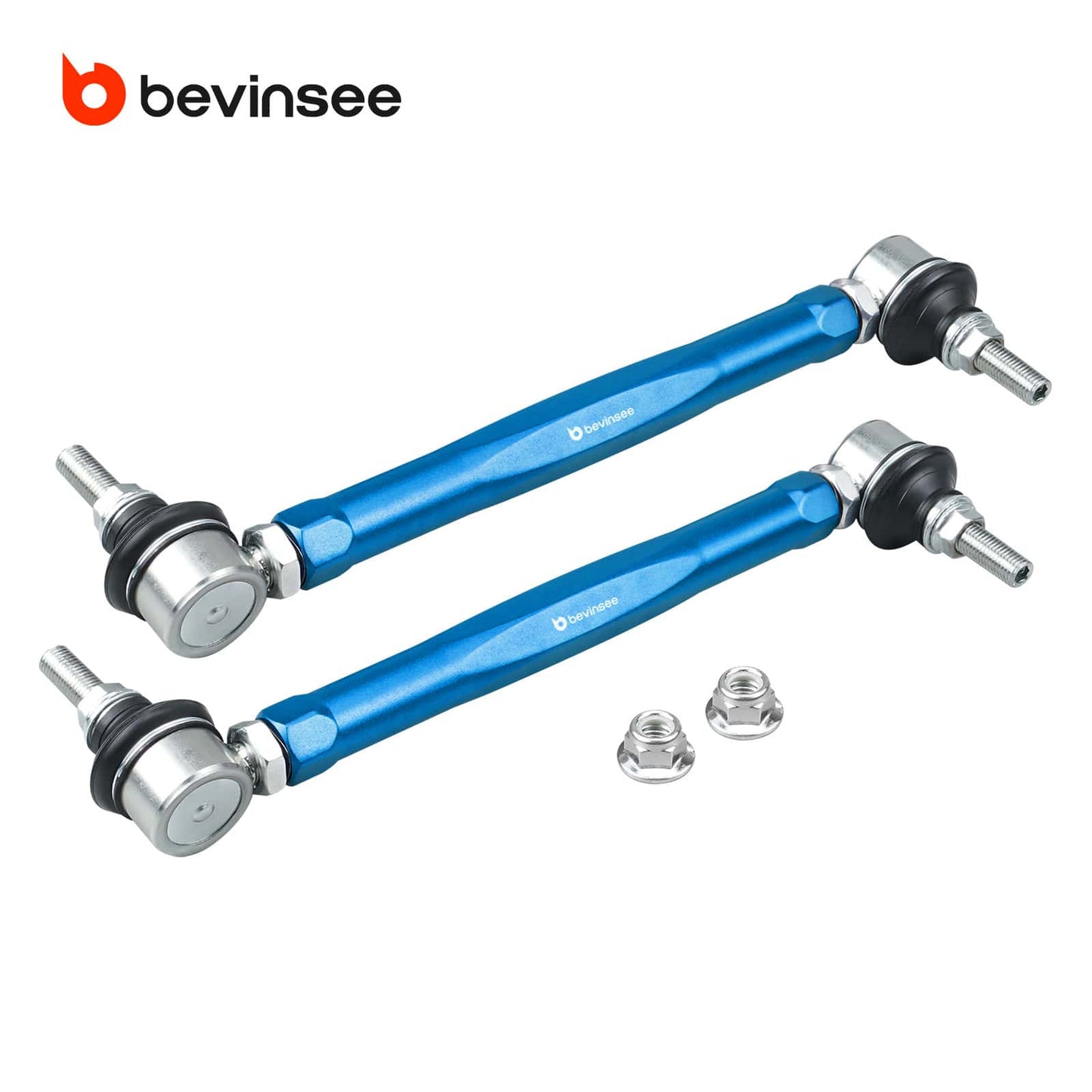 BEVINSEE Adjustable Sway Bar End Link Set For BMW E46 E85 323 325 328 330 Z4
