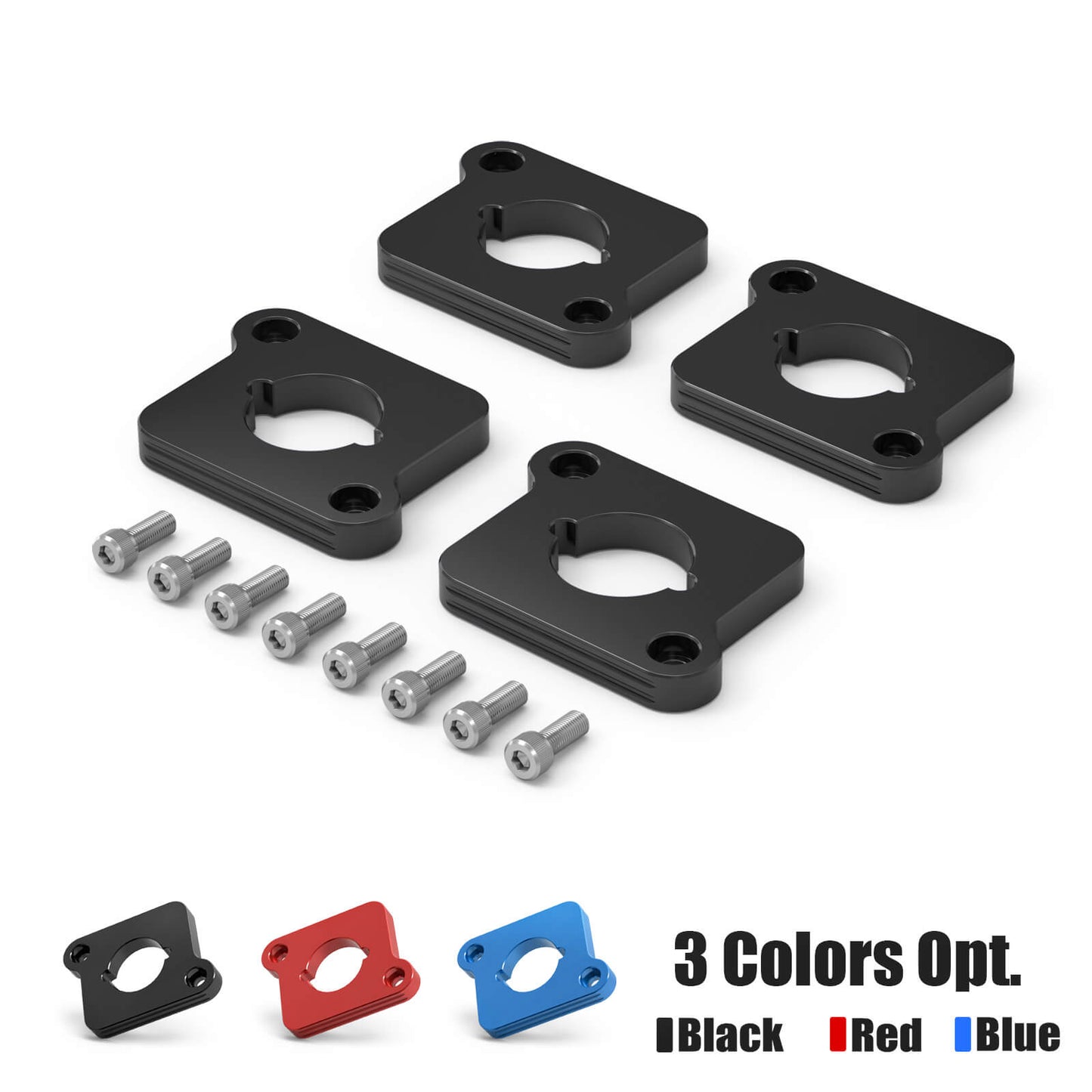 BEVINSEE Aluminum Coilpack Adapter Plates For Audi A4 A6 TT Golf MK4 1.8T to 2.0TFSI