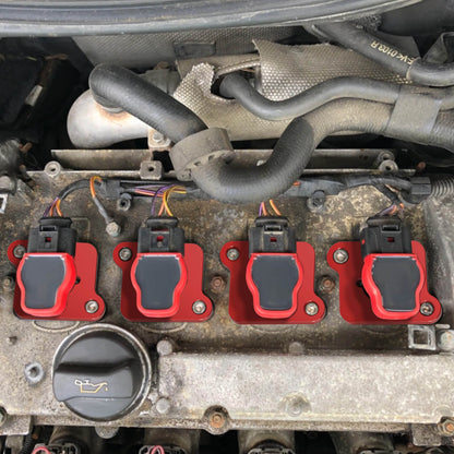 BEVINSEE Aluminum Coilpack Adapter Plates For Audi A4 A6 TT Golf MK4 1.8T to 2.0TFSI