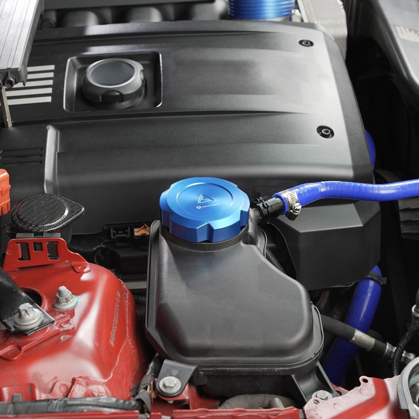 BEVINSEE Billet Aluminum Coolant Reservoir Cap For BMW