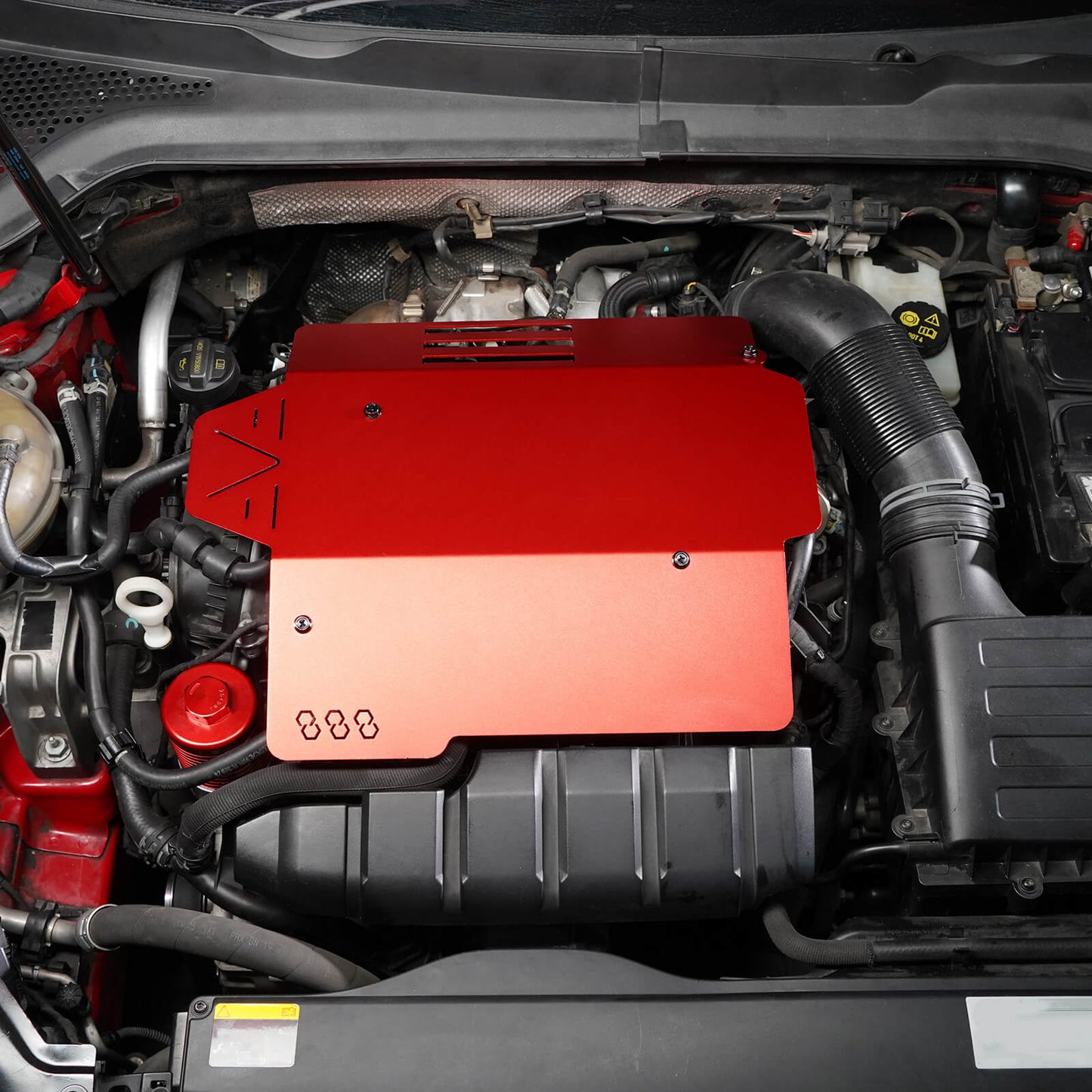 BEVINSEE Aluminum Engine Cover For VW Golf MK7/7.5 GTI Jetta GLI Atlas